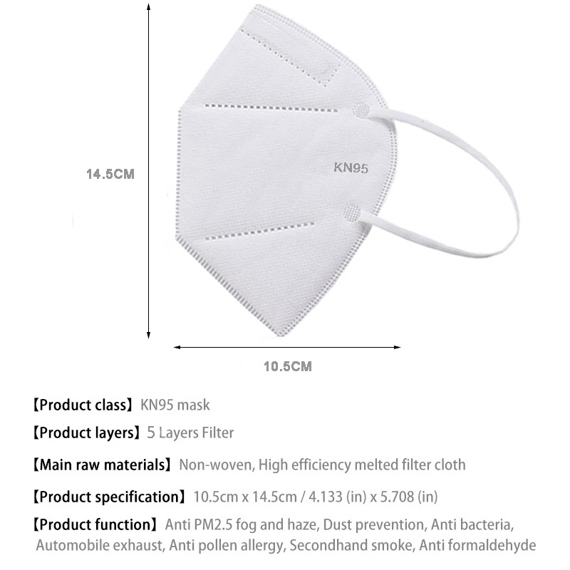 10-100PCS mascarillas FFP2 Fac - Surgical Mask recension och pris