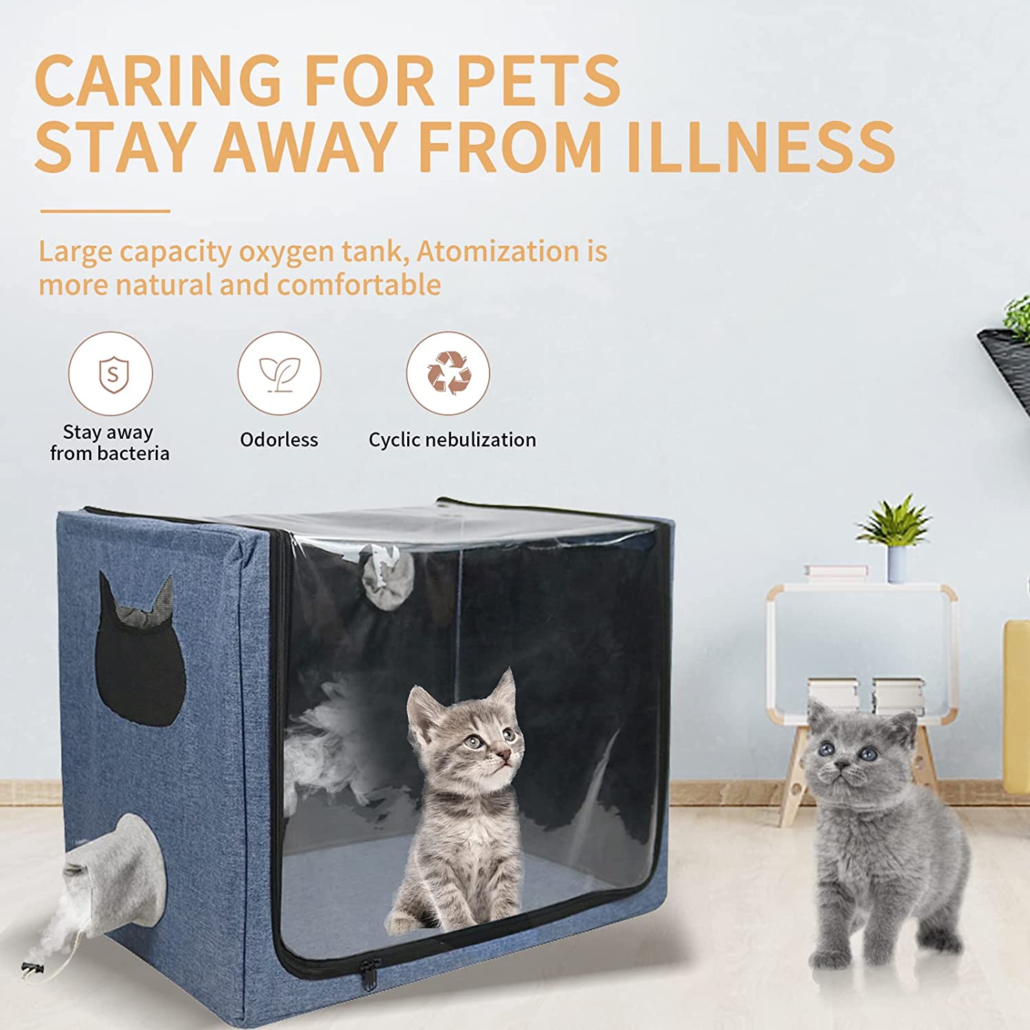 Pet Dog Cat Oxygen ICU Cage 10 - Lab Incubator recension och pris