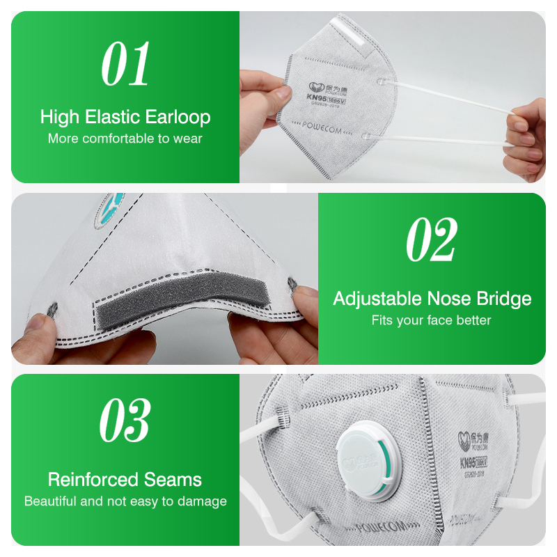 POWECOM KN95 Masks Activated C - Surgical Mask recension och pris