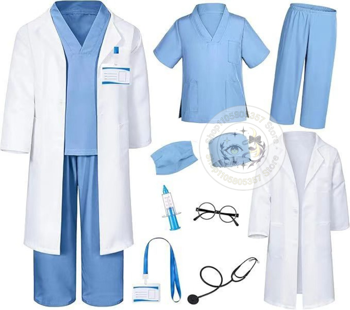 Doctor Role Play Costume White - Stethoscope recension och pris